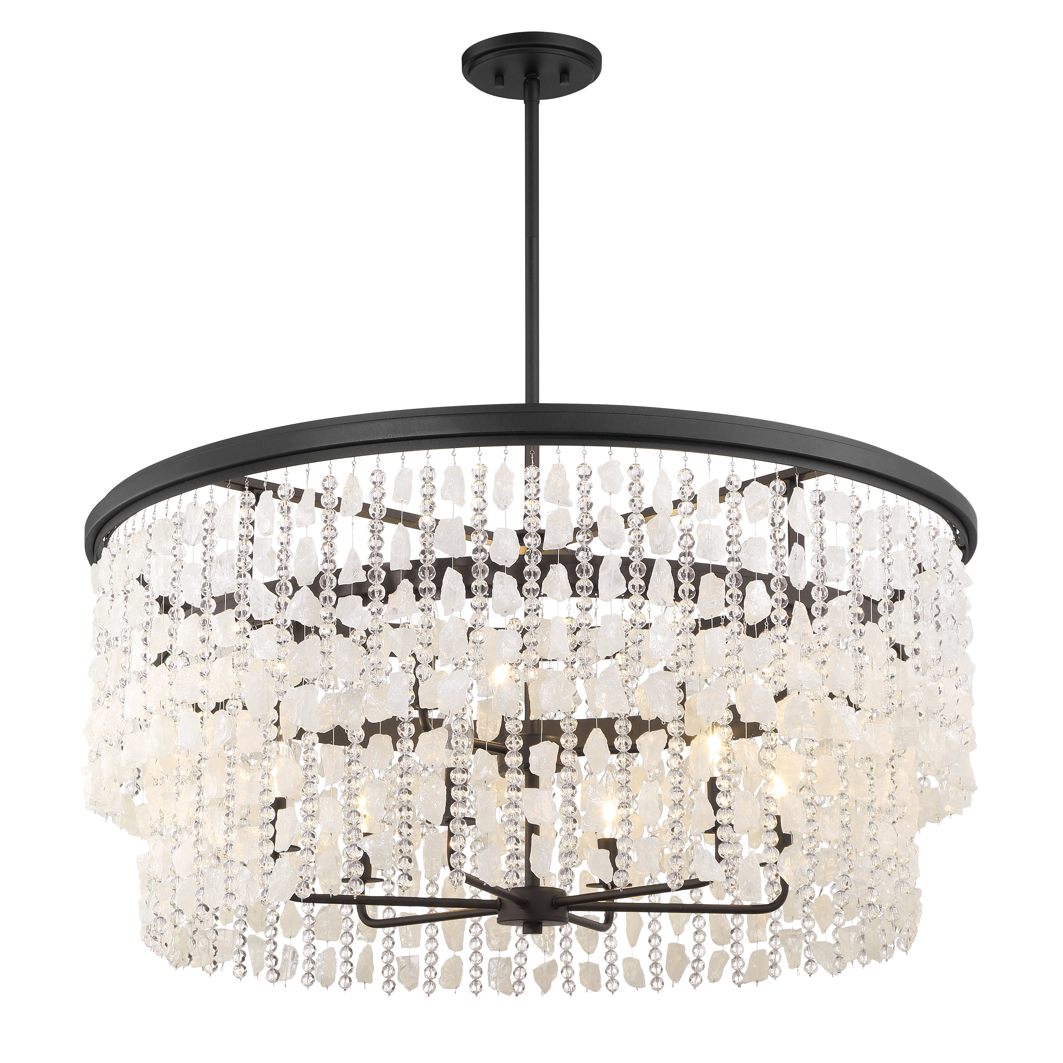 Shimmering Elegance - 9 Light Chandelier
