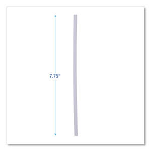 Boardwalk, Unwrapped Jumbo Straws, 7.75", Plastic, Translucent
