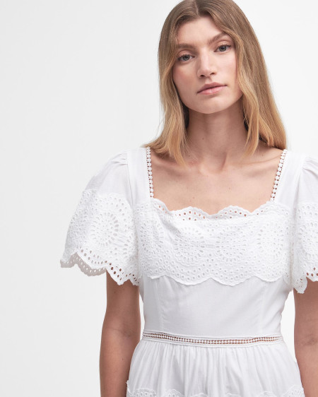 Joanne Broderie Midi Dress