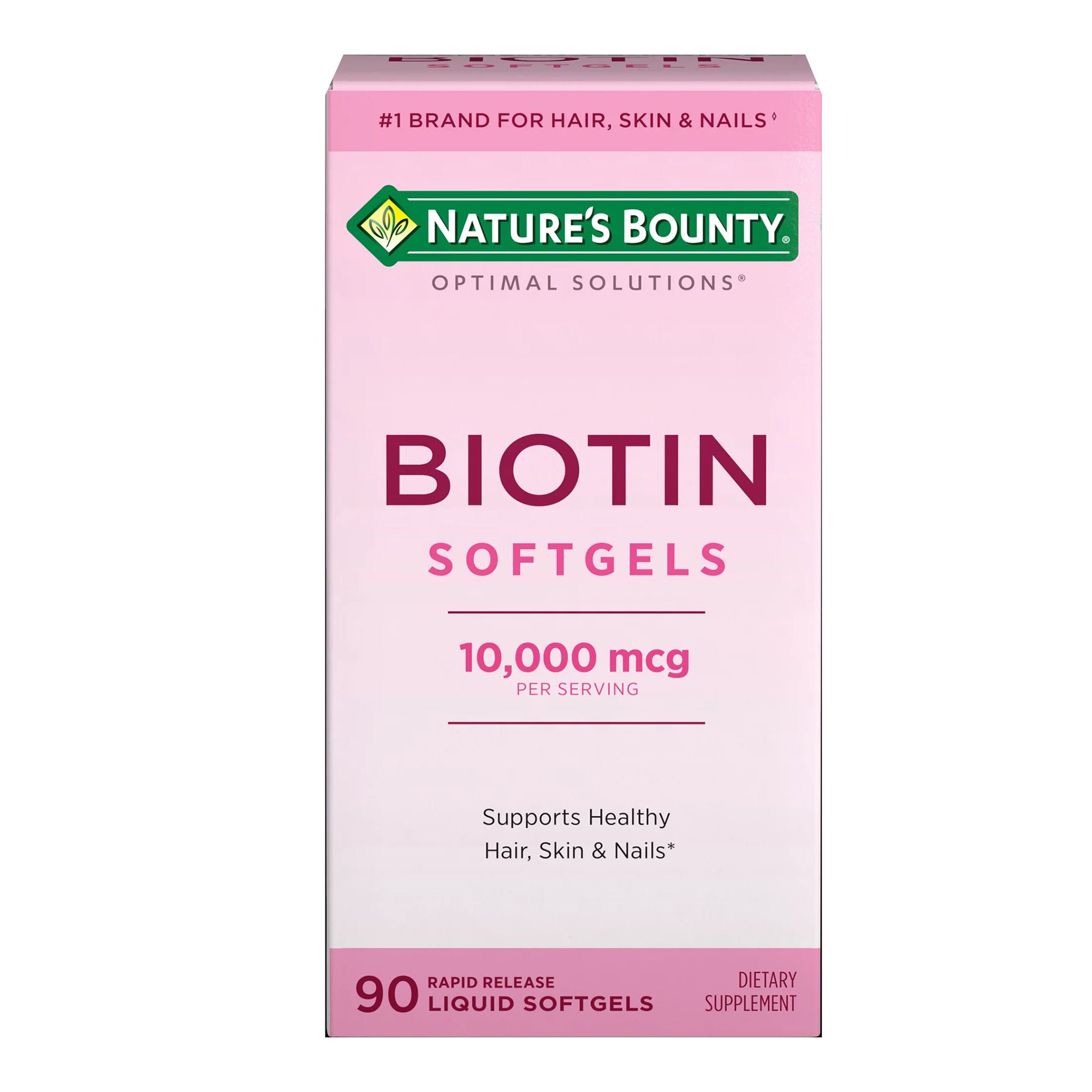 Nature's Bounty® Optimal Solutions Biotin 10,000 mcg Rapid Release Softgels