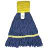 Hillyard, High Performance Blend Looped-End Wet Mop Head with 5" Headband, Small, Blue