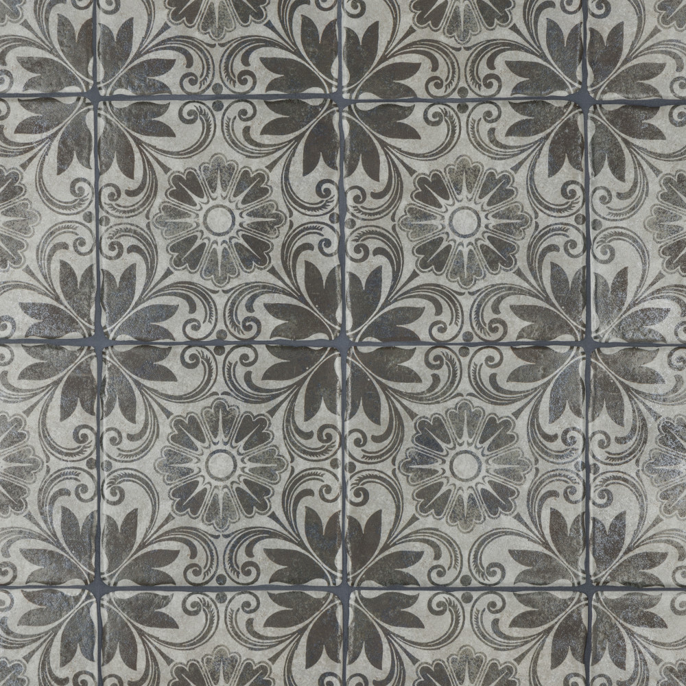 Costa Cendra Decor Dahlia 7-3/4 in. x 7-3/4 in. Ceramic Floor and Wall Tile