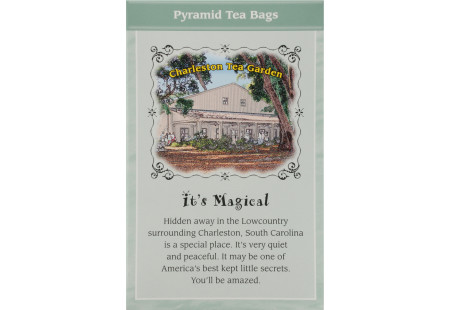 Back of Charleston Tea Garden Carolina Mint Tea box