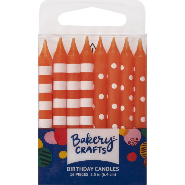 Orange Stripes & Dots Specialty Candles
