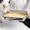 6-quart replacement stainless steel food pan for Intrigue® square induction chafer