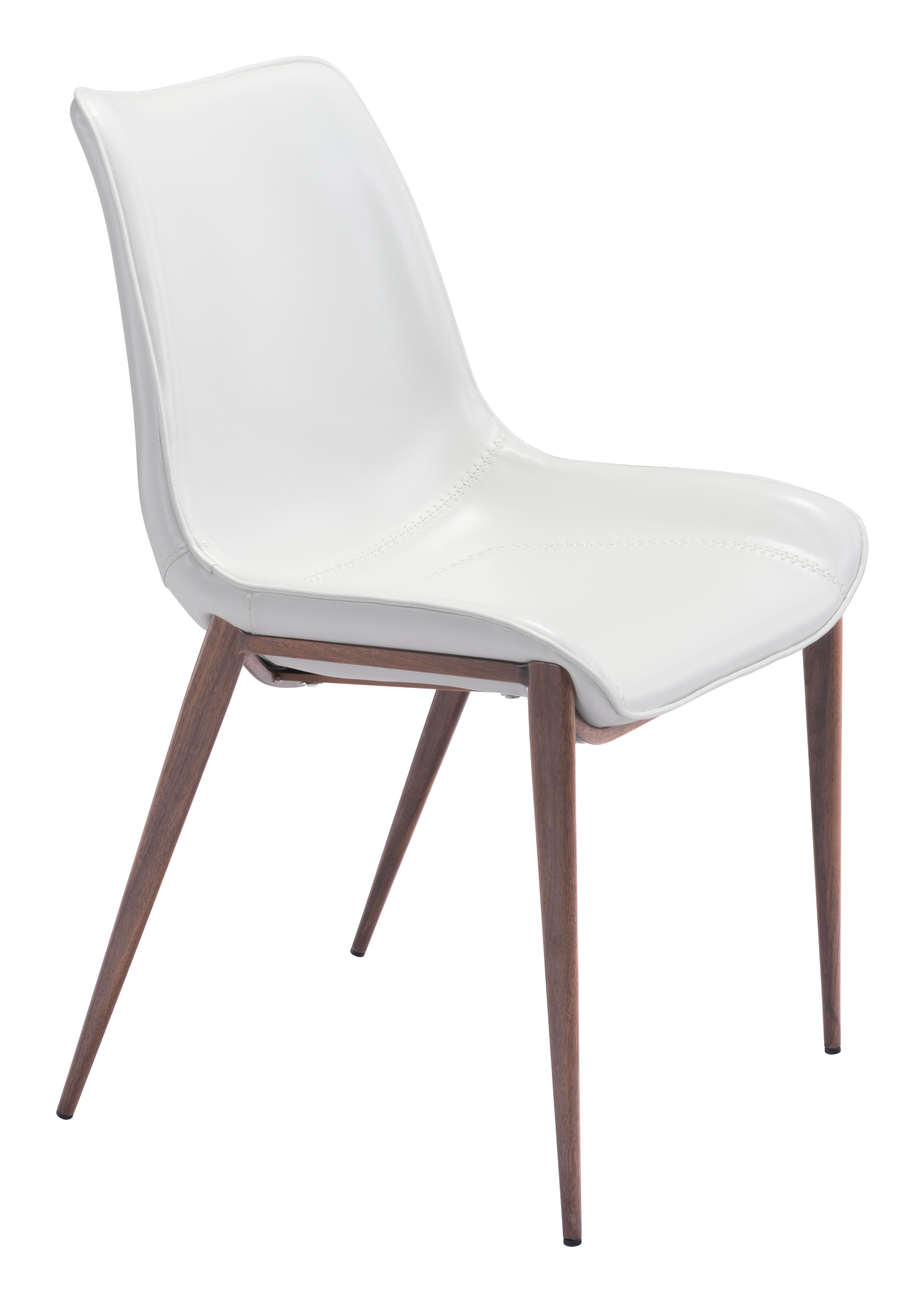 Magnus Dining Chair (Set of 2) White & Walnut product image