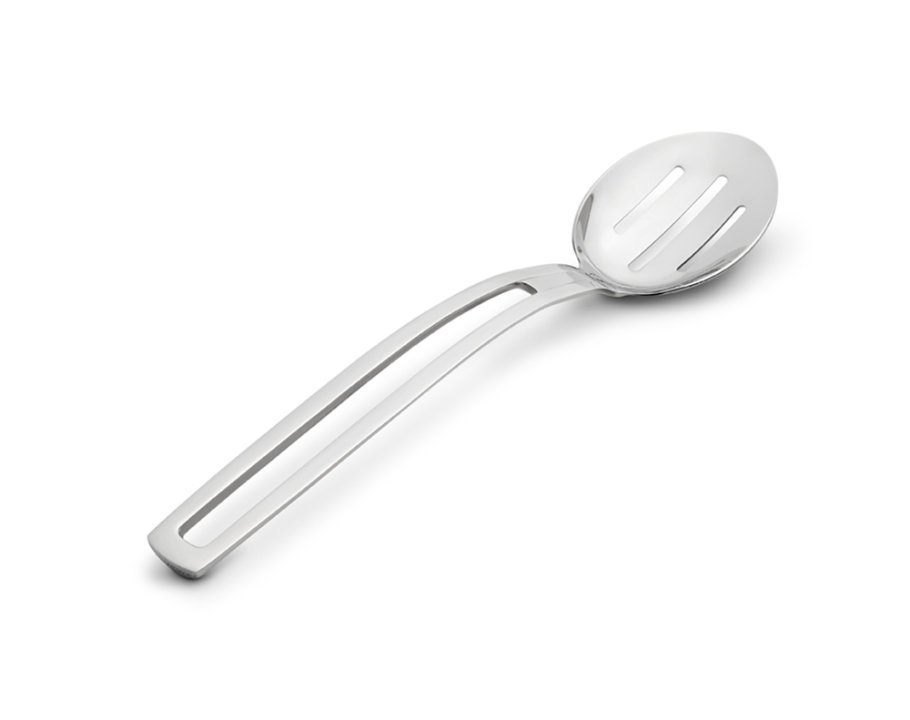 Miramar® contemporary stainless steel slotted serving spoon