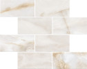 Alexandria Ivory 3×6 Brick Mosaic Matte Rectified