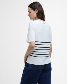 Ivy Striped Short-Sleeved Jumper Cloud