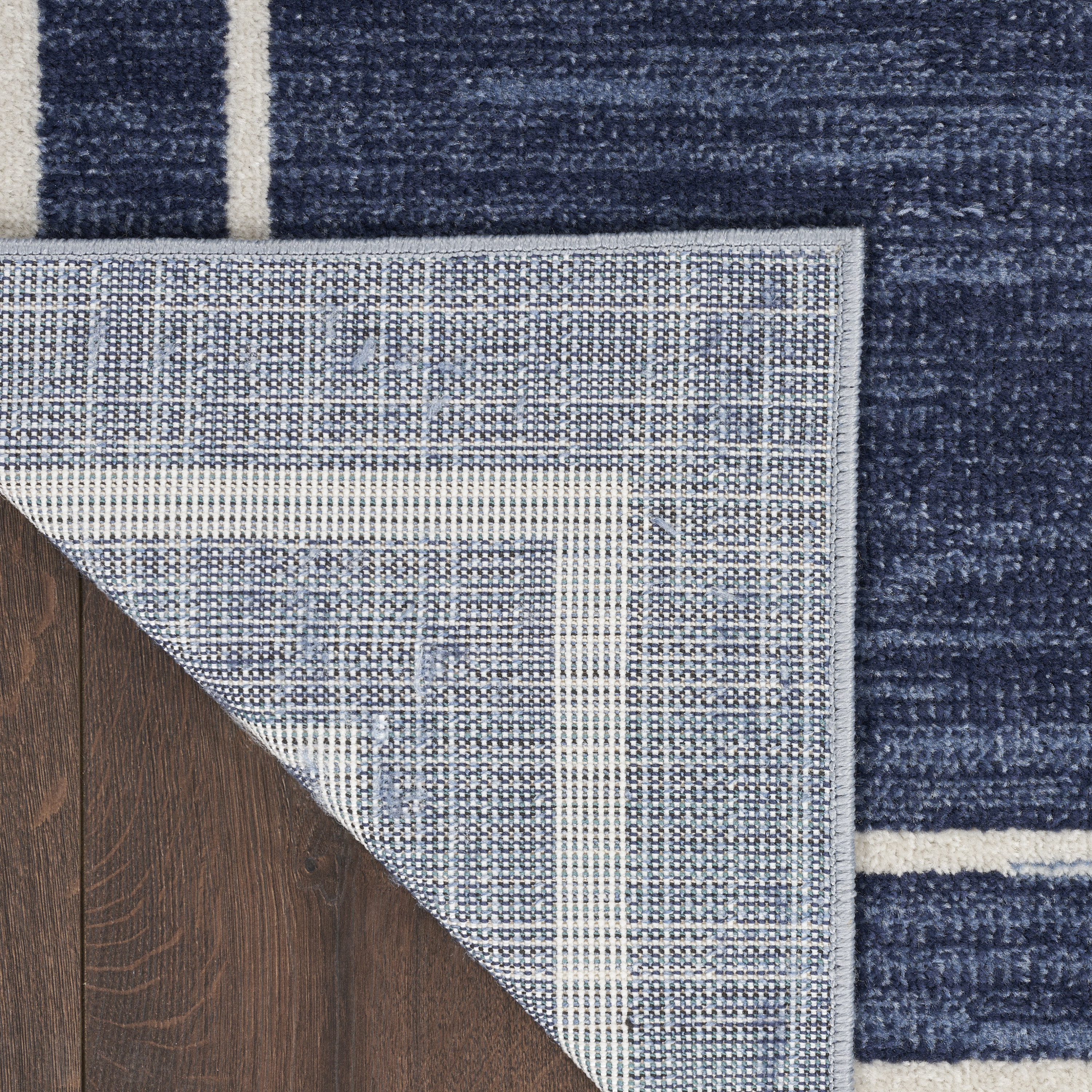 Nourison Nourison Essentials 4' x 6' Navy Ivory Contemporary Rug