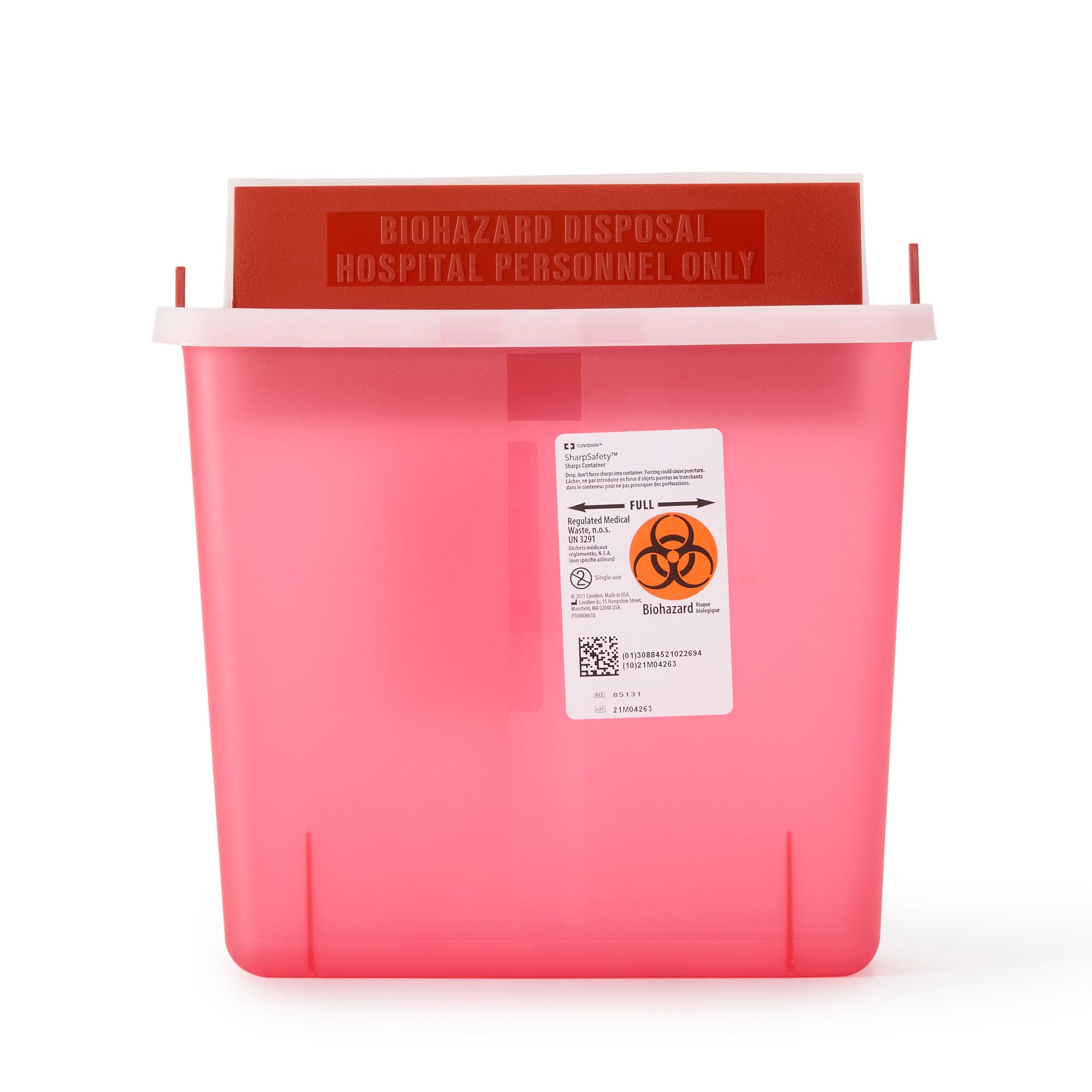 In-Room™ Multi-purpose Sharps Container, 1-1/4 Gallon, 10.75 x 11 x 4.75 Inch