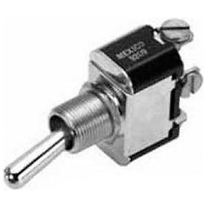 Bat Handle Type SPST Toggle Switch With Screw Terminals, ON-OFF Maintained Contact