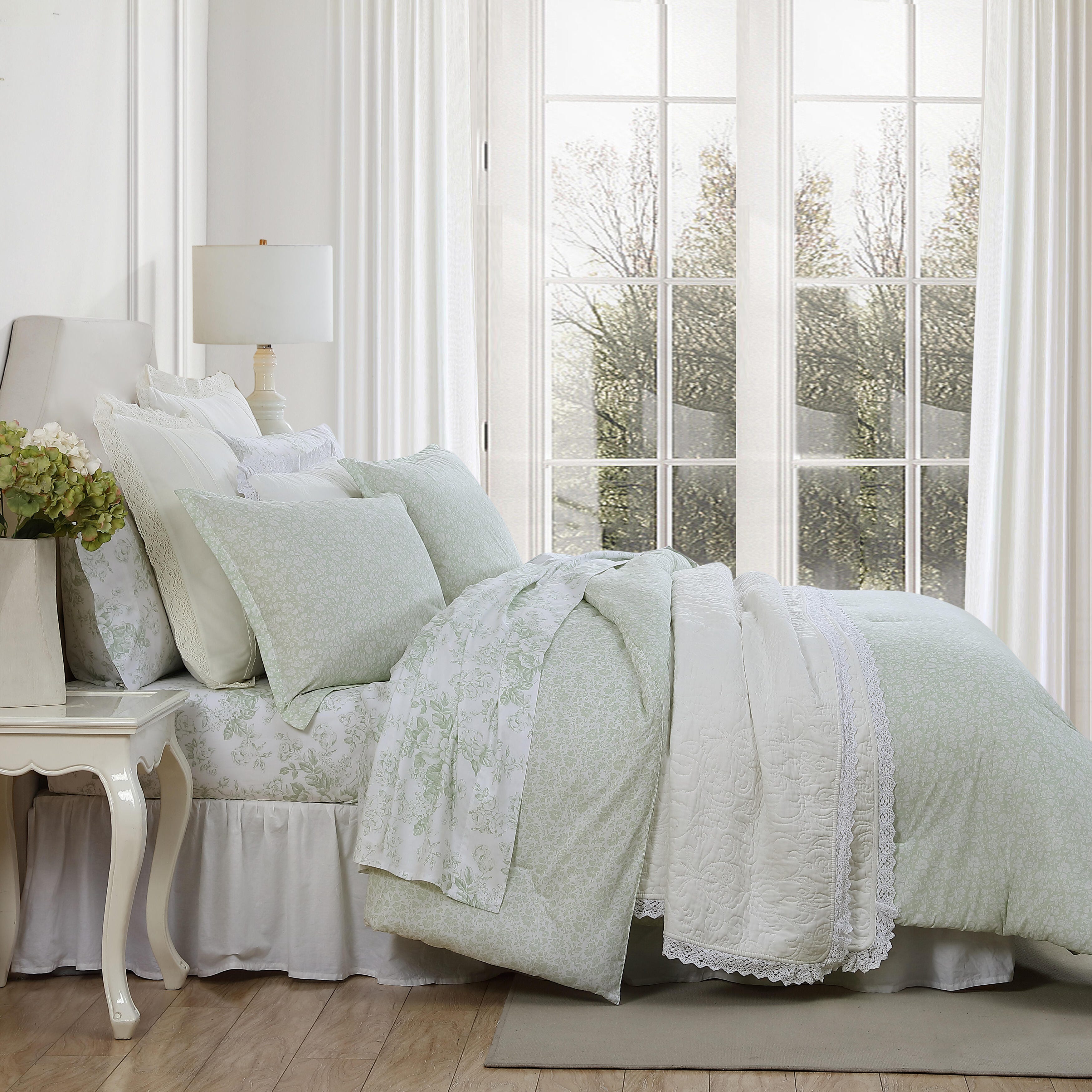 Juego de edredón Laura Ashley Hope retazos - (rosa/verde/azul) - Imagen 12 de 12