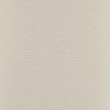 Cream woven curtain fully drawn, showing fine horizontal ribbed texture; hanging closed and softly diffusing light; close-up interior view with neutral, even lighting and no visible surroundings.