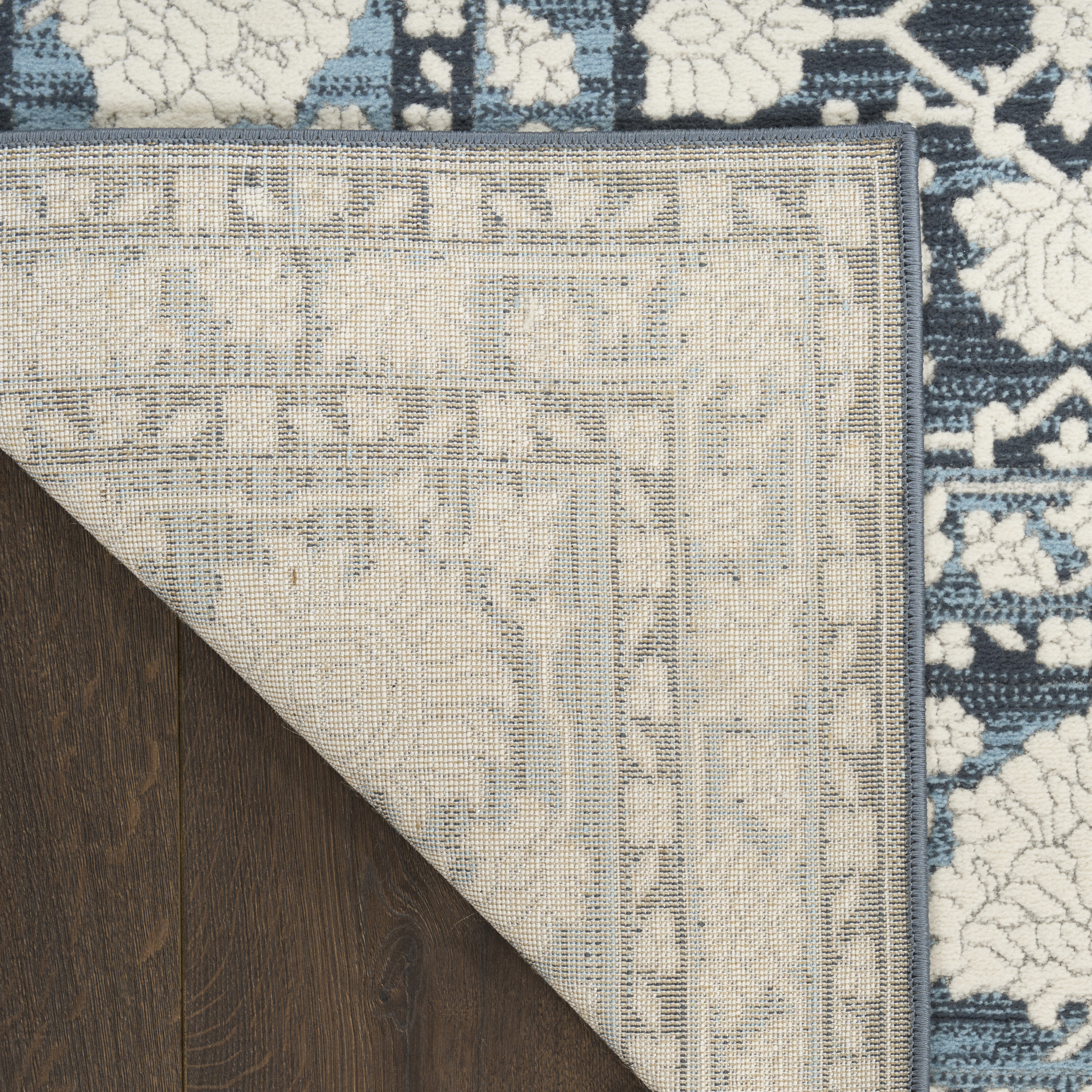 Nourison Grace 7'10" x 9'10" Blue Vintage Indoor Rug
