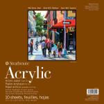 Strathmore 400 Series Acrylic Pad Glue Binding 10 Sheet 12x12  inch 1 Count