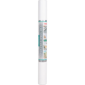 Creative Covering&trade; Adhesive Covering, White, 18" x 16 ft