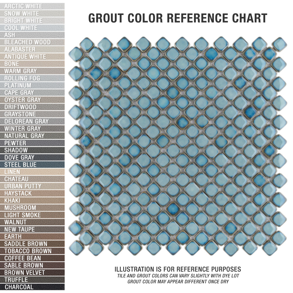 Hudson Diamond Marine 12-1/4 in. x 12-3/8 in. Porcelain Mosaic Tile