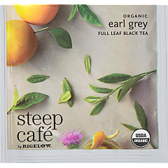 steep Café Organic Earl Grey Tea - Box of 50 pyramid tea bags