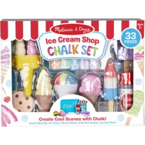 Ice Cream Shop Chalk Play Set