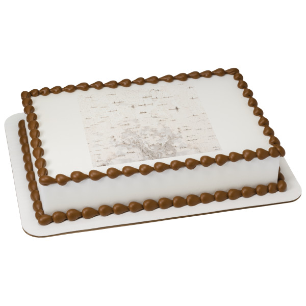 Birch Bark PhotoCake® Edible Image®