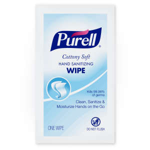 GOJO, PURELL® Cottony Soft Hand Sanitizing Wipes,  40 Wipes/Container