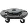 Rubbermaid Commercial, BRUTE, Quiet, Black, Receptacle Dolly