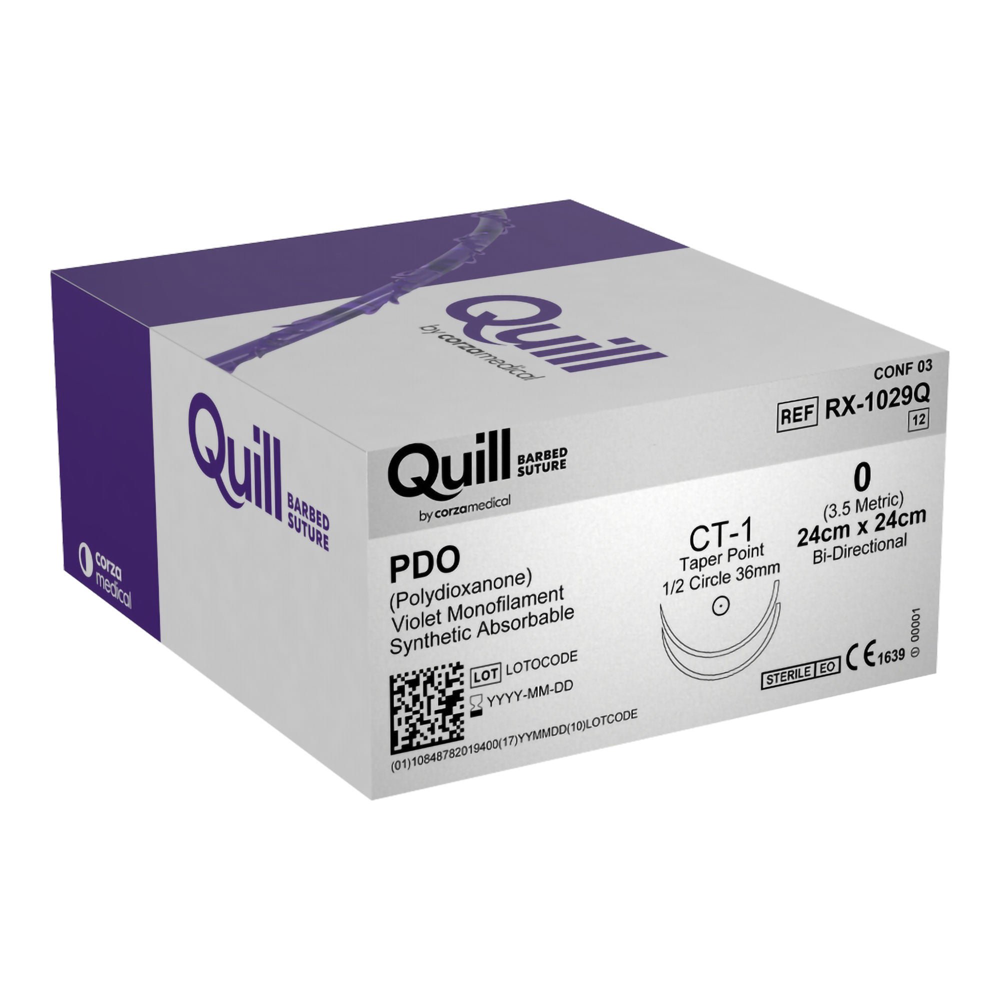 Quill™ Knotless Tissue-Closure Device Suture with Needle
