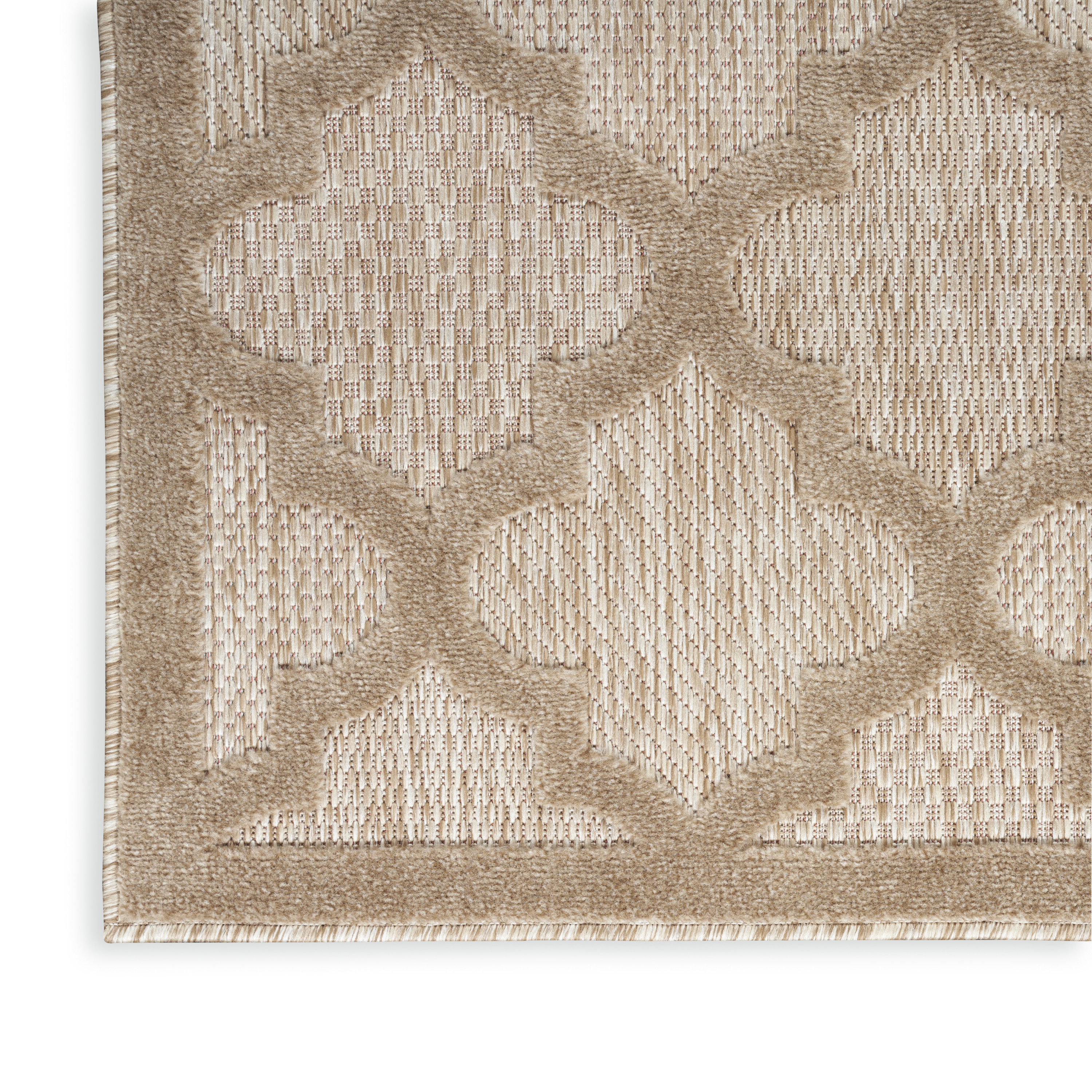 Nourison Easy Care 2' x 4' Natural Beige Modern Rug