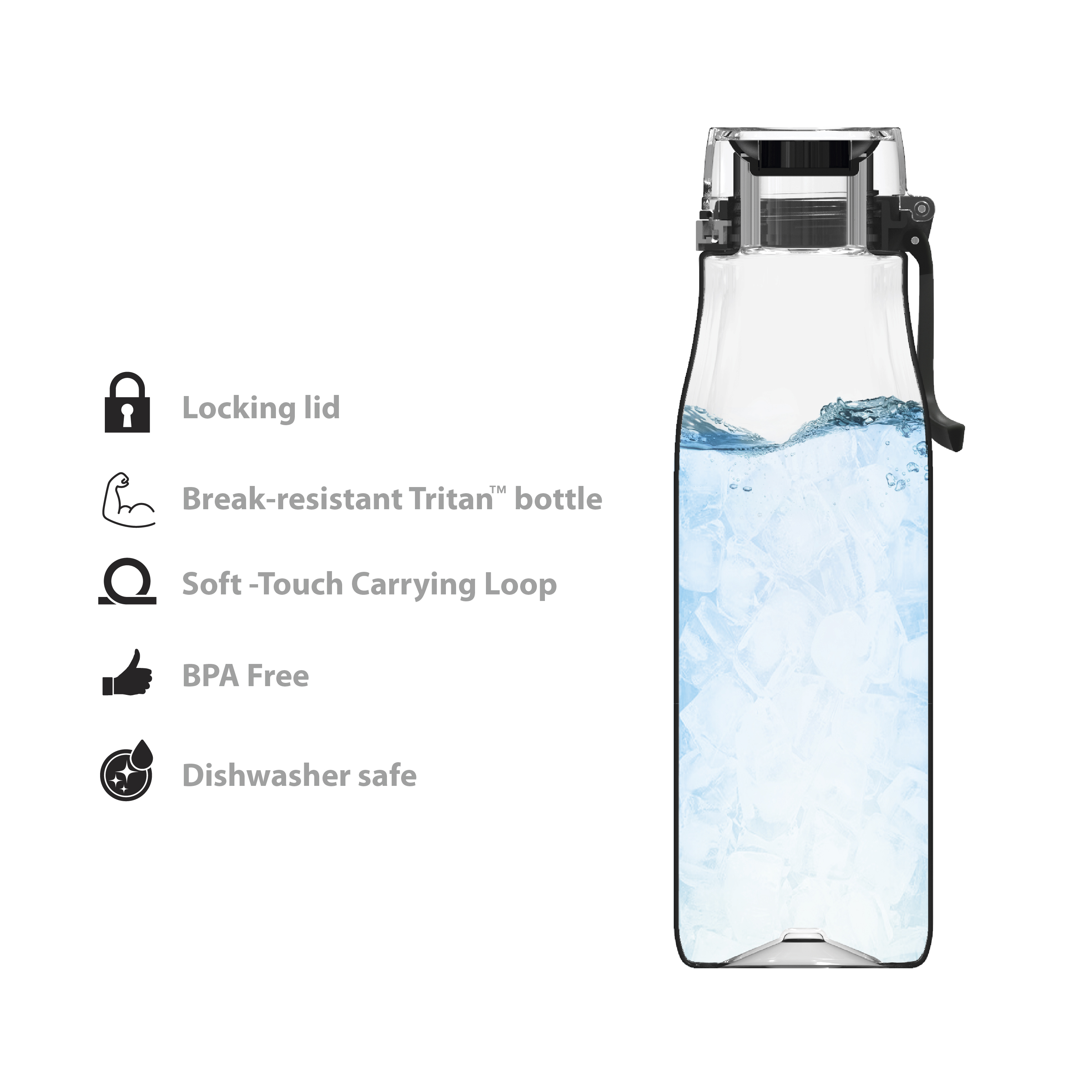 Zak Hydration 31 ounce Reusable Plastic Water Bottle, Vin Scully slideshow image 4