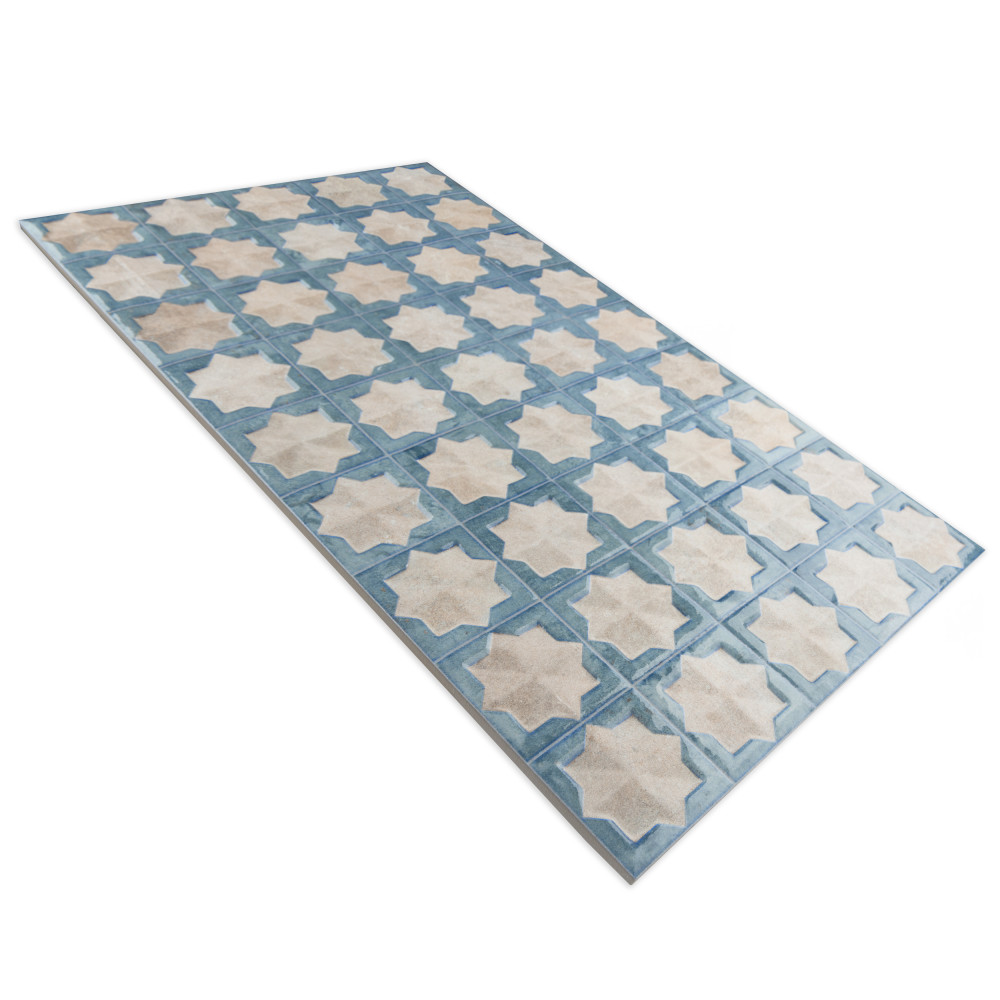 Tetuan Astre Arena Aqua 12-1/8 in. x 21-7/8 in. Porcelain Wall Tile