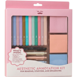 Aesthetic Book Annotation Kit, Light Pastel, 38 Pieces