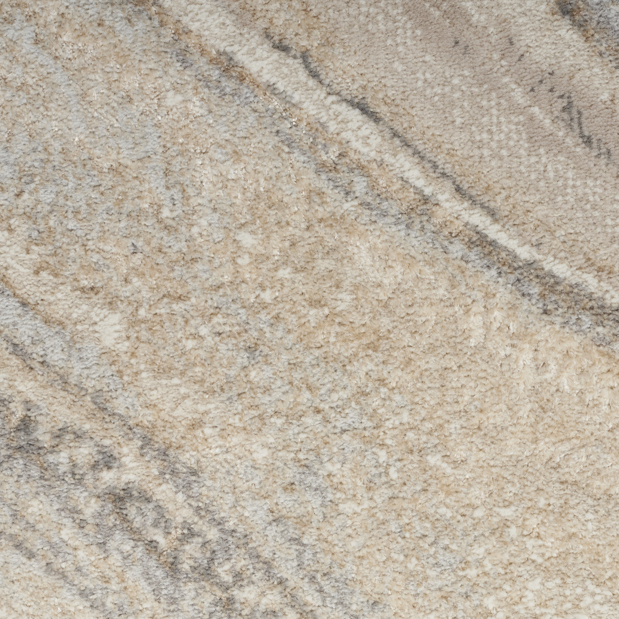 Nourison Splash 7'10" x 9'10" Cream Grey Modern Indoor Rug