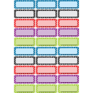 Die-Cut Magnetic Foam Color Dots Labels/Nameplates, Pack of 30