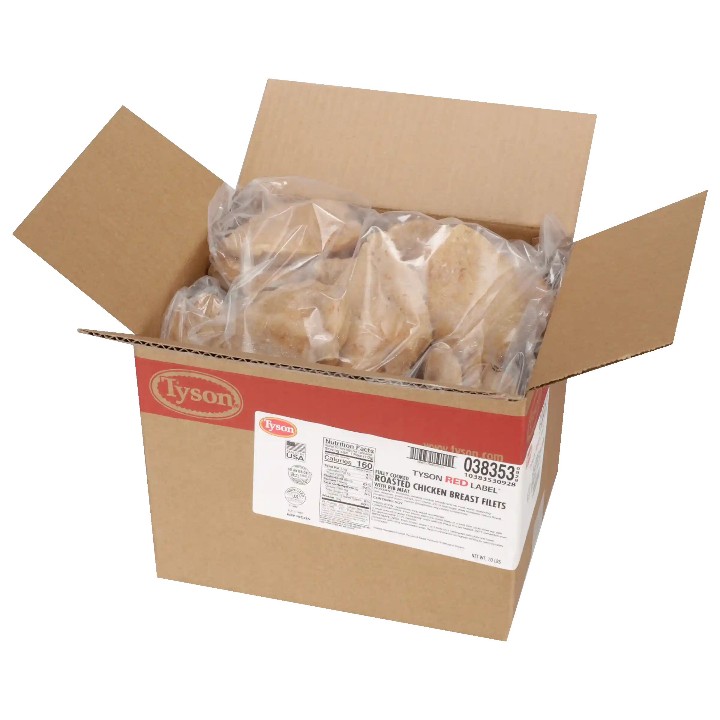 Tyson Red Label® Fully Cooked Unbreaded Roasted Chicken Breast Filets, 4 oz._image_31