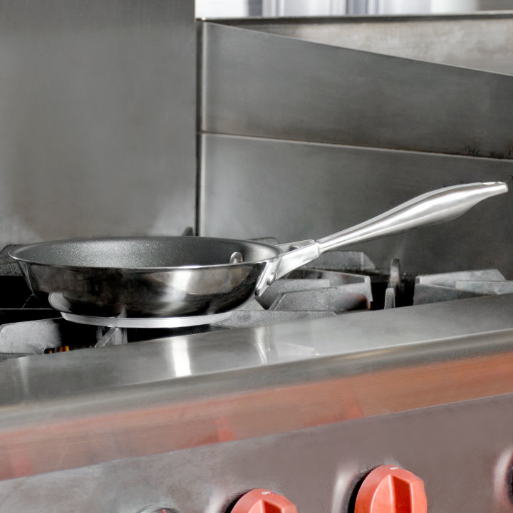 8-inch Intrigue® stainless steel fry pan with Ceramiguard® II  nonstick coating