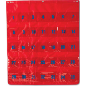 Calculator Storage Pocket Chart