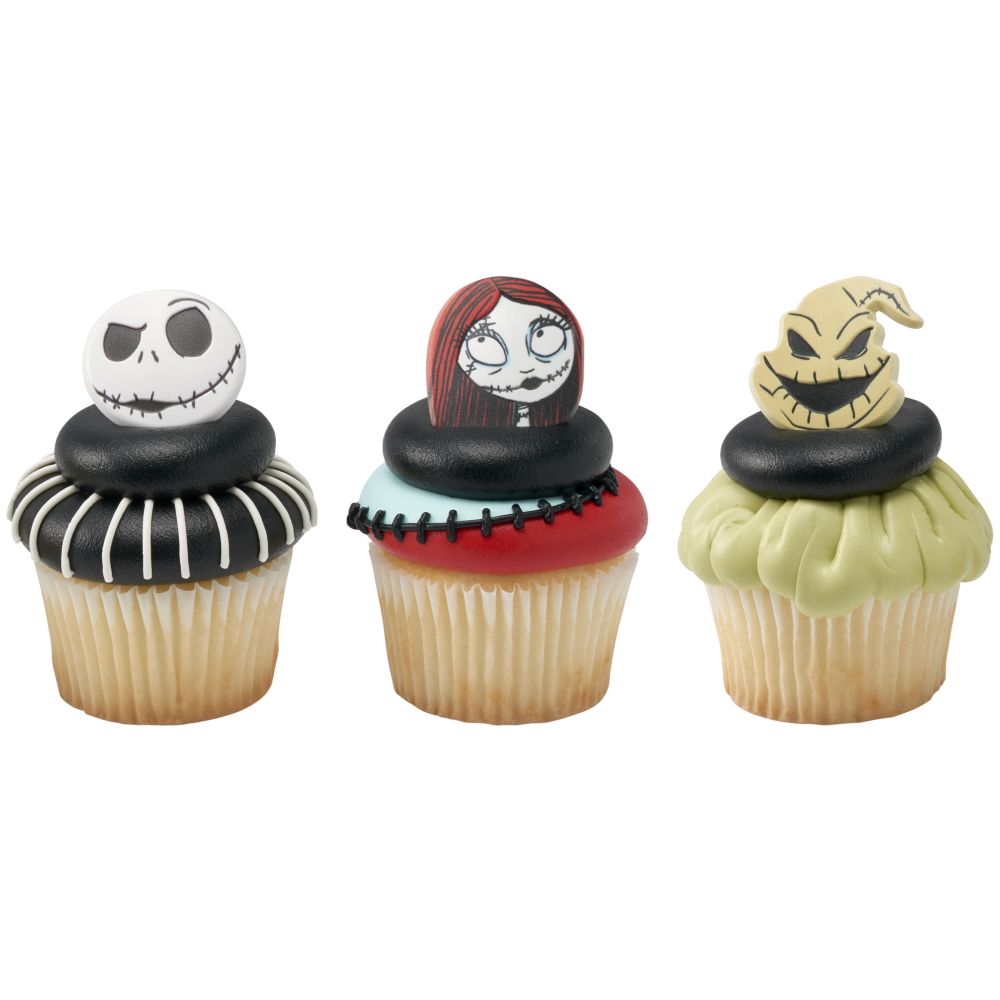 Image Cake Disney Tim Burton's The Nightmare Before Christmas Jack Skellington, Sally, and Oogie Boogie