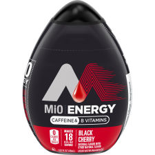 MiO Energy Black Cherry Liquid Water Enhancer Drink with Caffeine & B Vitamins, 1.62 fl. oz. Bottle