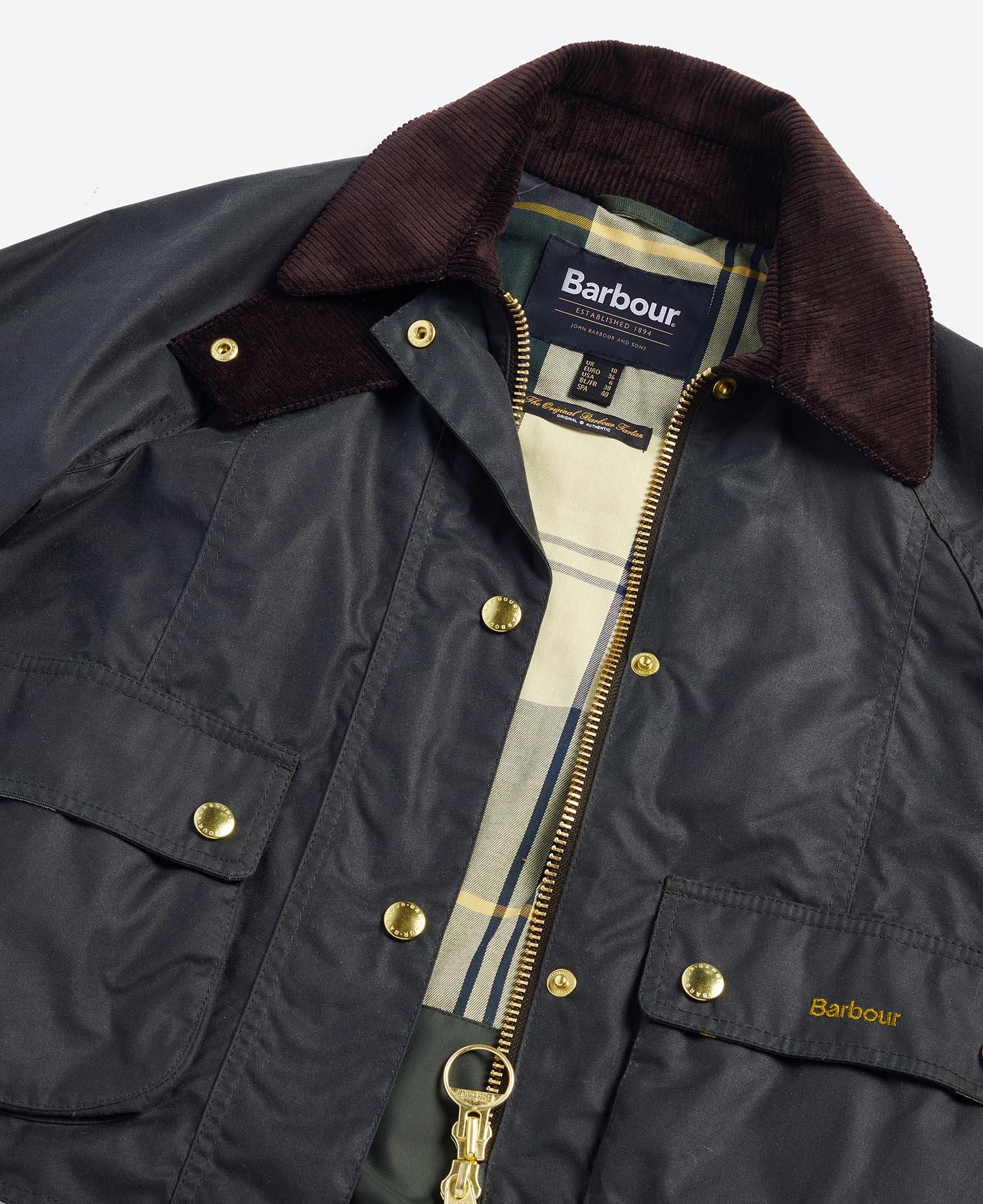 Cropped Beadnell Waxed Jacket image number 7