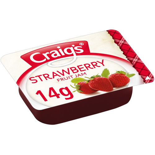  Craig's® Strawberry Jam Portion 300 x 14g 