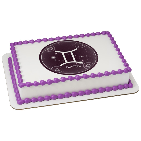 Zodiac Gemini PhotoCake® Edible Image®