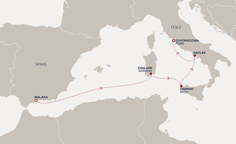 Itinerary map