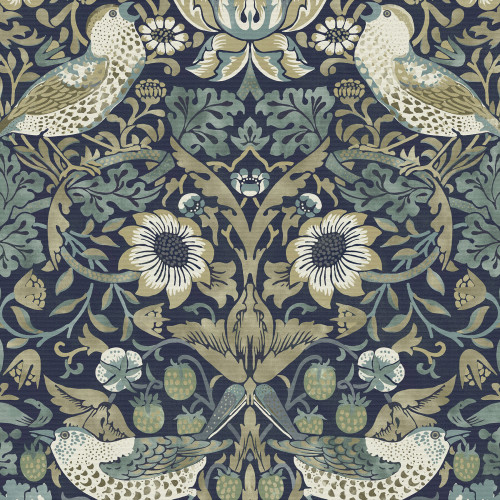 Strawberry Thief Blackout Dusk Roller Blind