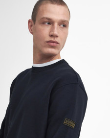 Outline Badge Sweatshirt Classic Black