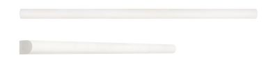 Fine Mosaic Works Bianco Dolomiti Ultra Premium Honed 1/2×12 Traditional Pencil Liner Honed