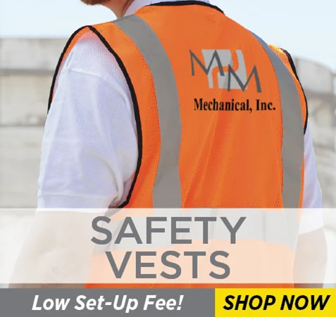 Custom Safety Vests - Low Set-Up Fee! Shop Now