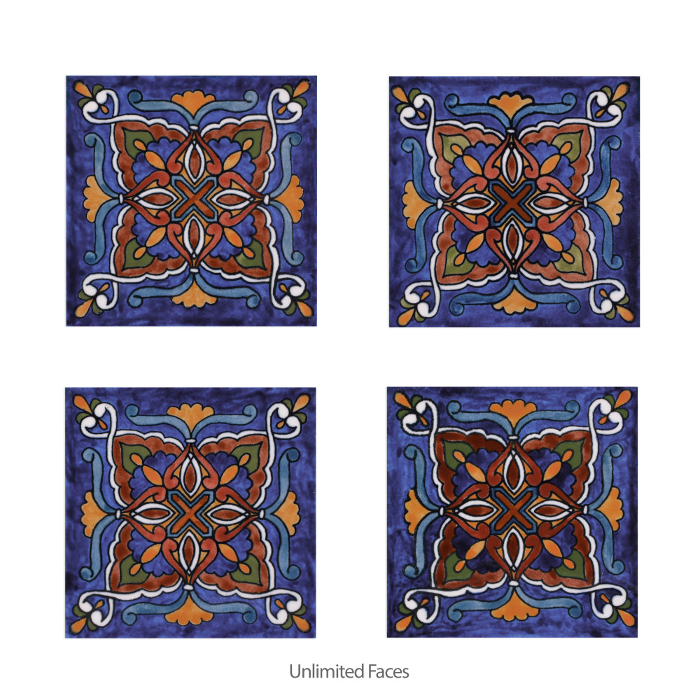 Provincial Deco Prado 6 in. x 6 in. Porcelain Wall Tile