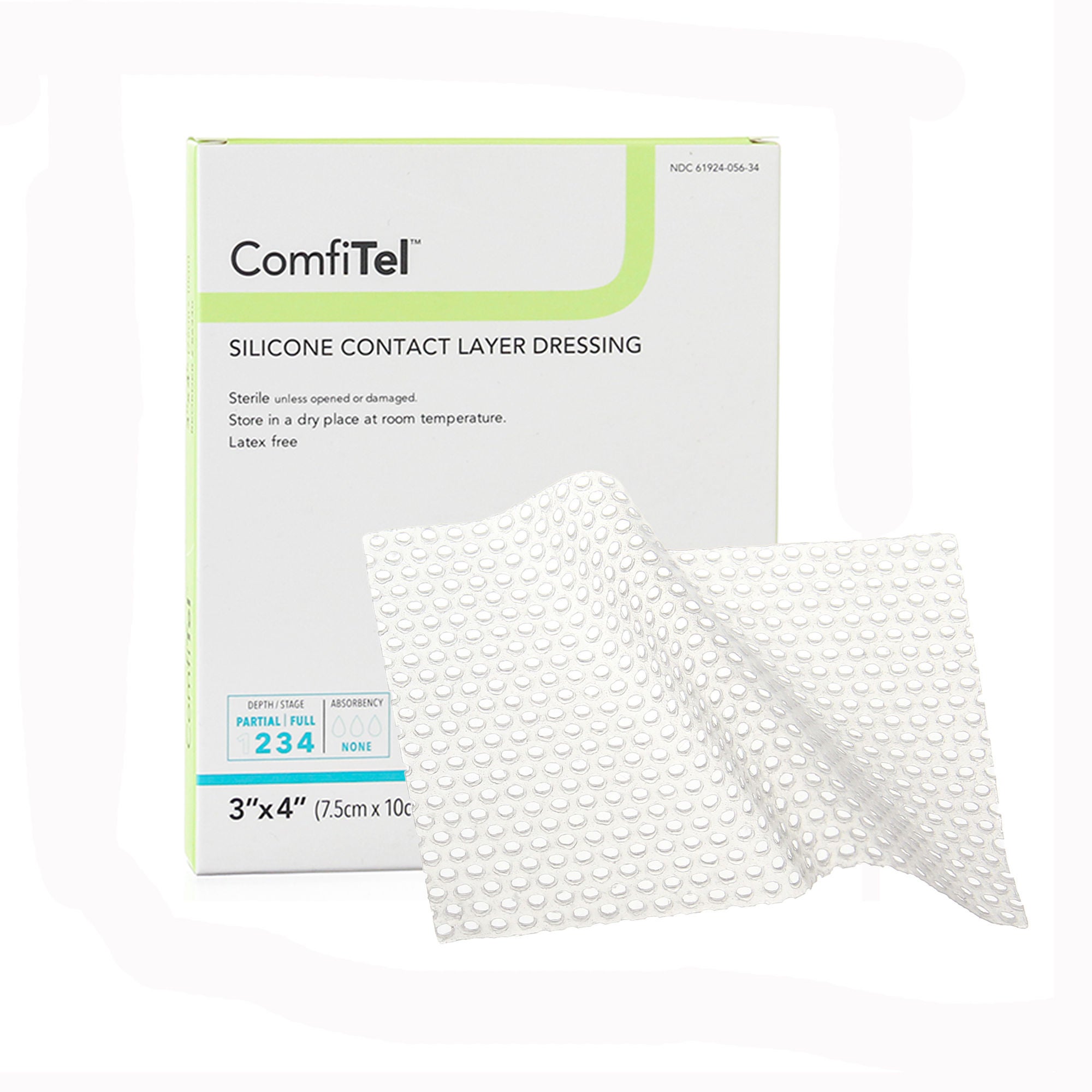 ComfiTel™ Wound Contact Layer Dressing, 3 x 4 inch