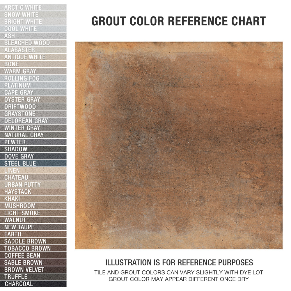 Adobe Terra 19-5/8 in. x 19-5/8 in. Porcelain Floor and Wall Tile